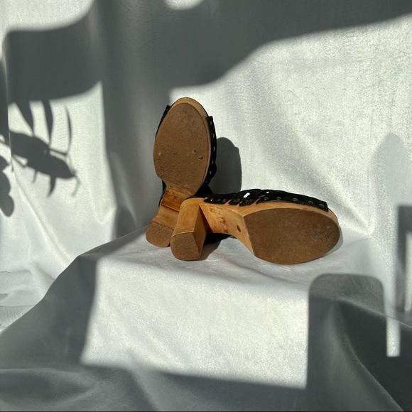 Suede Studded Platform Sandals - Picture 5 of 7